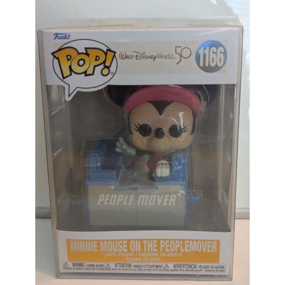Funko Pop! Disney Minnie Mouse On The Peoplemover #1166 Vinyl Figure W/sleeve